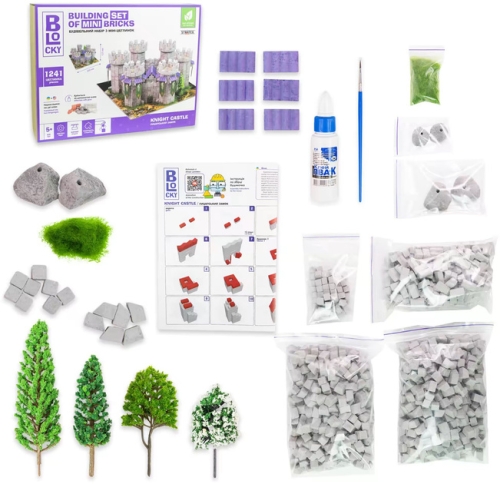 Building set for creativity from mini-bricks BLOCKY Knights Castle Strateg (31005), Strateg (63296) / Do It Yourself Kids Republic Building set for creativity from mini-bricks BLOCKY Knights Castle Strateg (31005), Strateg (63296) / Do It Yourself