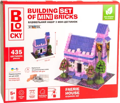 Строительный набор для творчества из мини-кирпичиков BLOCKY Дом Феи Strateg (31020), Стратег (64439) / Сделай сам № 2 Kids Republic Строительный набор для творчества из мини-кирпичиков BLOCKY Дом Феи Strateg (31020), Стратег (64439) / Сделай сам № 2