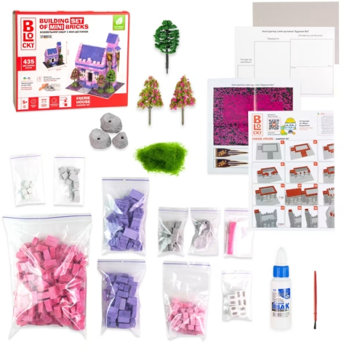 Строительный набор для творчества из мини-кирпичиков BLOCKY Дом Феи Strateg (31020), Стратег (64439) / Сделай сам Kids Republic Строительный набор для творчества из мини-кирпичиков BLOCKY Дом Феи Strateg (31020), Стратег (64439) / Сделай сам