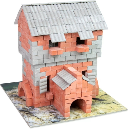 Будівельний набір для творчості з міні-цеглинок BLOCKY Дім на скелі Strateg (31017), Стратег (64460) / Зроби сам № 2 Kids Republic Будівельний набір для творчості з міні-цеглинок BLOCKY Дім на скелі Strateg (31017), Стратег (64460) / Зроби сам № 2