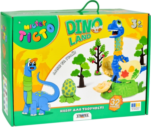 Набор для творчества Мистер тесто Dino Land Strateg на украинском языке (41035), Стратег (68949) / Сделай сам № 2 Kids Republic Набор для творчества Мистер тесто Dino Land Strateg на украинском языке (41035), Стратег (68949) / Сделай сам № 2