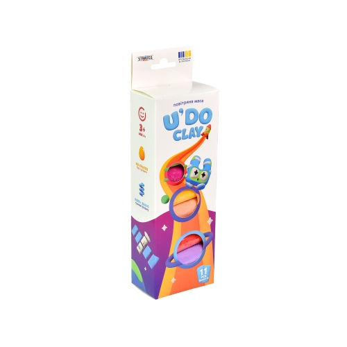 Set for creativity UDO Clay 11 pcs, briquette 10 g (Ukrainian) 30842, Strategist (89760) / Do It Yourself № 2