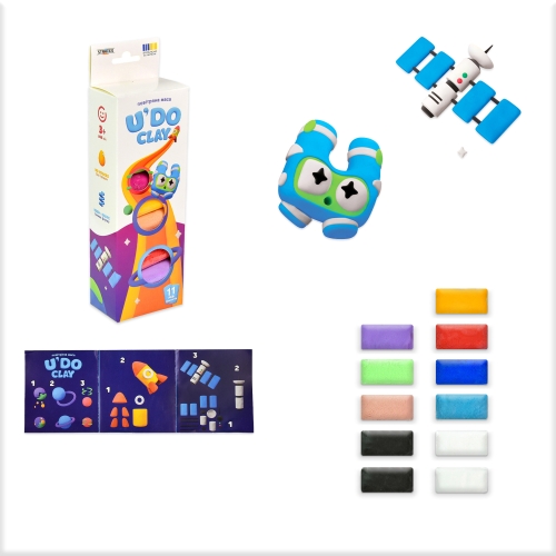 Set for creativity UDO Clay 11 pcs, briquette 10 g (Ukrainian) 30842, Strategist (89760) / Do It Yourself