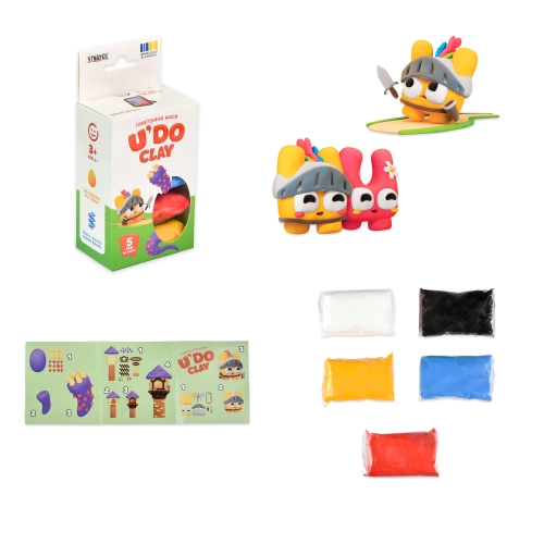 Набор для творчества UDO Clay 5 шт, брикет 10 г (укр) 30843, Стратег (89777) / Сделай сам № 2 Kids Republic Набор для творчества UDO Clay 5 шт, брикет 10 г (укр) 30843, Стратег (89777) / Сделай сам № 2