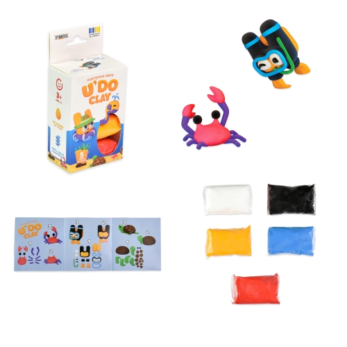 Набор для творчества UDO Clay 5 шт, брикет 10 г (укр) 30843, Стратег (89777) / Сделай сам № 3 Kids Republic Набор для творчества UDO Clay 5 шт, брикет 10 г (укр) 30843, Стратег (89777) / Сделай сам № 3
