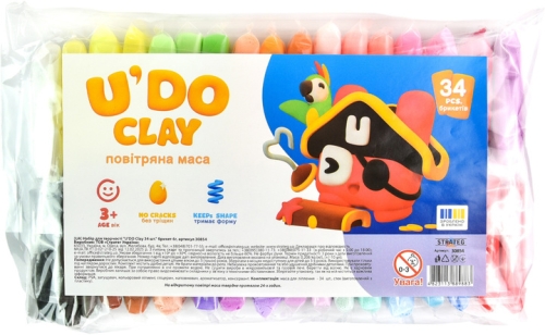 Набор для творчества UDO Clay 34 шт. брикет 6г, Стратег (89883) / Сделай сам № 2 Kids Republic Набор для творчества UDO Clay 34 шт. брикет 6г, Стратег (89883) / Сделай сам № 2