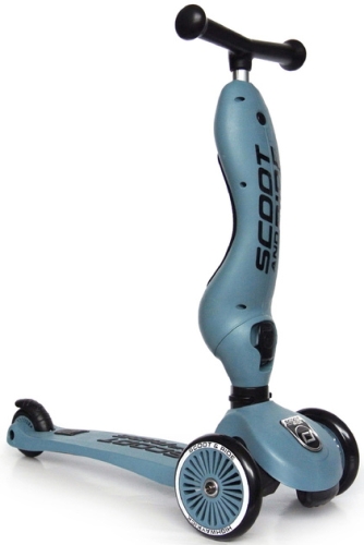 Самокат Scoot and Ride серии Highwaykick-1 серо-синий, 1-5 лет, Globber (62711) / Развлечения № 2