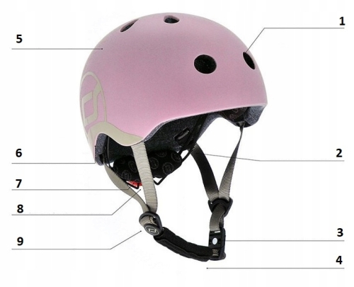 Шолом захисний дитячий Scoot and Ride, пастельно-рожевий, з ліхтариком, 45-51см, Globber (63237) / Розваги № 3 Kids Republic Шолом захисний дитячий Scoot and Ride, пастельно-рожевий, з ліхтариком, 45-51см, Globber (63237) / Розваги № 3