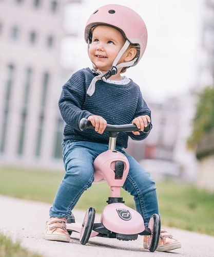 Шолом захисний дитячий Scoot and Ride, пастельно-рожевий, з ліхтариком, 45-51см, Globber (63237) / Розваги № 4 Kids Republic Шолом захисний дитячий Scoot and Ride, пастельно-рожевий, з ліхтариком, 45-51см, Globber (63237) / Розваги № 4