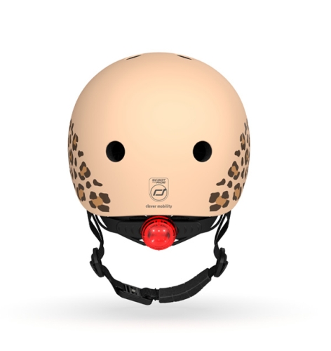 Protective helmet for children Scoot and Ride, leopard, with flashlight, 45-51 cm, Globber (65613) / Entertainment № 4 Kids Republic Protective helmet for children Scoot and Ride, leopard, with flashlight, 45-51 cm, Globber (65613) / Entertainment № 4