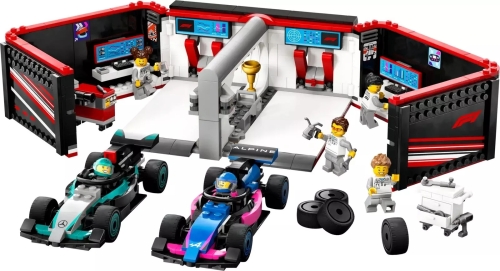 Конструктор Гараж F1® и автомобили Mercedes-AMG и Alpine, Lego (12502) / Игрушки Kids Republic Конструктор Гараж F1® и автомобили Mercedes-AMG и Alpine, Lego (12502) / Игрушки