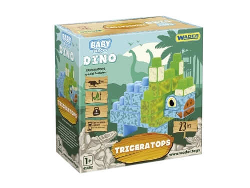 Baby Blocks конструктор Дино - трицератопс, Tigres (14945) / Игрушки № 2 Kids Republic Baby Blocks конструктор Дино - трицератопс, Tigres (14945) / Игрушки № 2