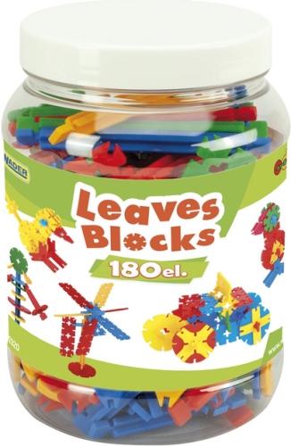 Конструктор Листочки - 180 шт (мала банка), Tigres (19209) / Іграшки № 2 Kids Republic Конструктор Листочки - 180 шт (мала банка), Tigres (19209) / Іграшки № 2