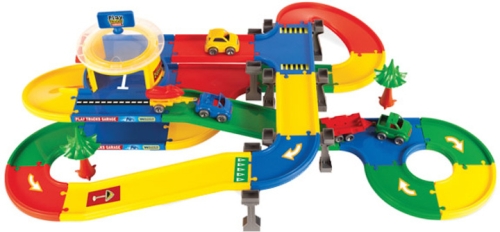 Play Tracks Garage - гараж з трасою, Tigres (31406) / Іграшки Kids Republic Play Tracks Garage - гараж з трасою, Tigres (31406) / Іграшки
