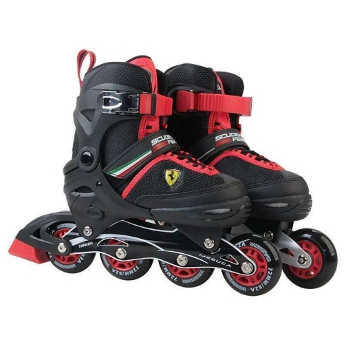 Роликовые коньки для слалома, черный, р. 30-33, FS23, Ferrari (54512) / Развлечения № 7 Kids Republic Роликовые коньки для слалома, черный, р. 30-33, FS23, Ferrari (54512) / Развлечения № 7