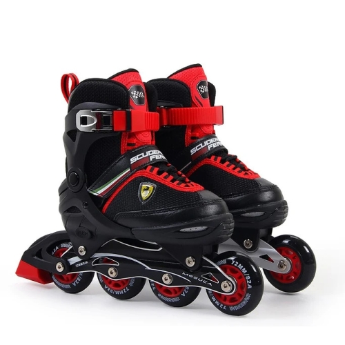 Роликовые коньки для слалома, черный, р. 30-33, FS23, Ferrari (54512) / Развлечения Kids Republic Роликовые коньки для слалома, черный, р. 30-33, FS23, Ferrari (54512) / Развлечения
