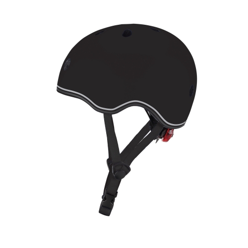 Шлем защитный детский GLOBBER GO UP LIGHTS, черный, с фонариком, 45-51см (506-120) / Шлемы и перчатки