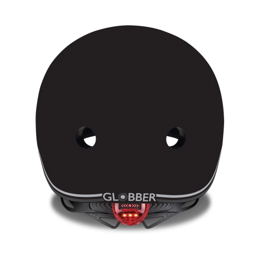 Шлем защитный детский GLOBBER GO UP LIGHTS, черный, с фонариком, 45-51см (506-120) / Шлемы и перчатки № 4