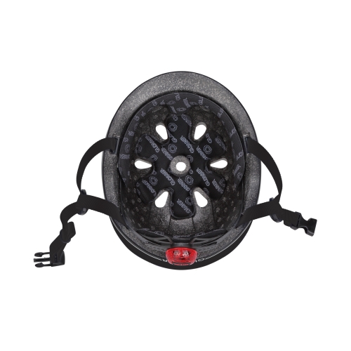 Шлем защитный детский GLOBBER GO UP LIGHTS, черный, с фонариком, 45-51см (506-120) / Шлемы и перчатки № 5