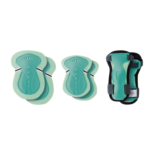 Комплект защитный детский GLOBBER, мятный, для ребенка 25-50кг (541-206) / Шлемы и перчатки