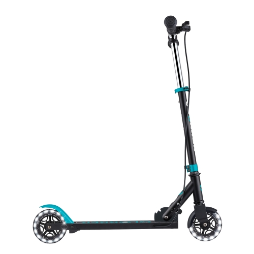 GLOBBER scooter of the FLOW ELEMENT JUNIOR LIGHTS series, black-turquoise, wheels with lights. 50 kg 3+ (729-105) / Balance Bikes № 8 Kids Republic GLOBBER scooter of the FLOW ELEMENT JUNIOR LIGHTS series, black-turquoise, wheels with lights. 50 kg 3+ (729-105) / Balance Bikes № 8