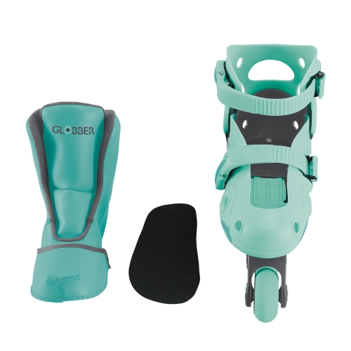 Roller skates GLOBBER 2in1 mint green, age 26-29, up to 20 kg, 3+ (780-206) / Roller Skates № 9 Kids Republic Roller skates GLOBBER 2in1 mint green, age 26-29, up to 20 kg, 3+ (780-206) / Roller Skates № 9