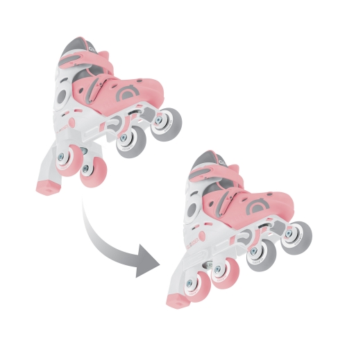 Roller skates GLOBBER 2in1 pastel pink, age 26-29, up to 20 kg, 3+ (780-210) / Roller Skates № 4 Kids Republic Roller skates GLOBBER 2in1 pastel pink, age 26-29, up to 20 kg, 3+ (780-210) / Roller Skates № 4