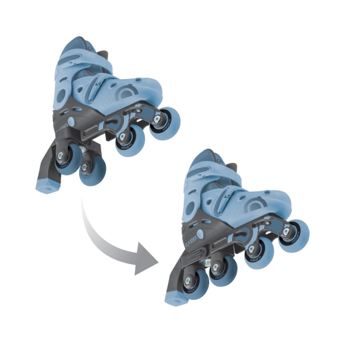 Roller skates GLOBBER 2in1 gray-blue, age 30-33, up to 60 kg, 5+ (783-200) / Roller Skates № 4 Kids Republic Roller skates GLOBBER 2in1 gray-blue, age 30-33, up to 60 kg, 5+ (783-200) / Roller Skates № 4