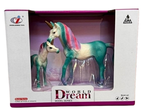 Набор Единорог 2шт зеленый Dino Toys (55620) / Игровые наборы Kids Republic Набор Единорог 2шт зеленый Dino Toys (55620) / Игровые наборы