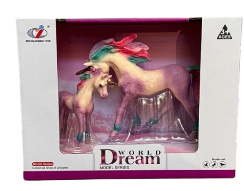 Набір Єдиноріг 2шт ліловий 20х9,5х15см, Dino Toys (55644) / Ігрові набори Kids Republic Набір Єдиноріг 2шт ліловий 20х9,5х15см, Dino Toys (55644) / Ігрові набори