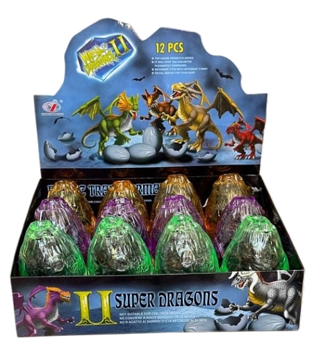 Игрушка-сюрприз в шаре Супер дракон зеленый Dino Toys (56535) / Фигурки Kids Republic Игрушка-сюрприз в шаре Супер дракон зеленый Dino Toys (56535) / Фигурки