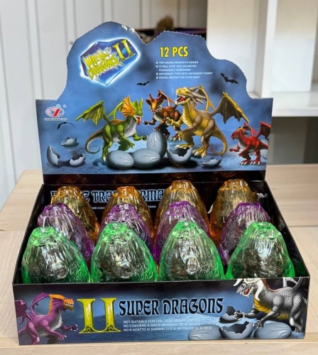 Игрушка-сюрприз в шаре Супер дракон фиолетовый Dino Toys (56542) / Фигурки № 2 Kids Republic Игрушка-сюрприз в шаре Супер дракон фиолетовый Dino Toys (56542) / Фигурки № 2