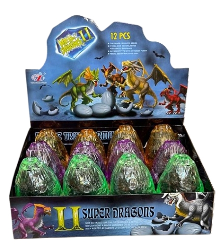 Игрушка-сюрприз в шаре Супер дракон фиолетовый Dino Toys (56542) / Фигурки Kids Republic Игрушка-сюрприз в шаре Супер дракон фиолетовый Dino Toys (56542) / Фигурки