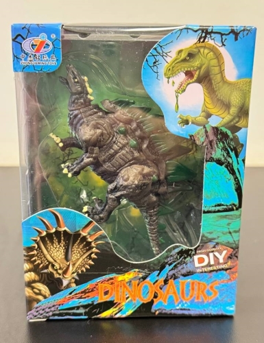 Фигурка Стегозавр коричнево-зеленый Dino Toys (56740) / Фигурки № 3 Kids Republic Фигурка Стегозавр коричнево-зеленый Dino Toys (56740) / Фигурки № 3