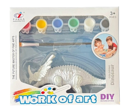 Набор для творчества Стиракозавр Раскрась динозавра набор 3 , Dino Toys (56849) / Сделай сам Kids Republic Набор для творчества Стиракозавр Раскрась динозавра набор 3 , Dino Toys (56849) / Сделай сам