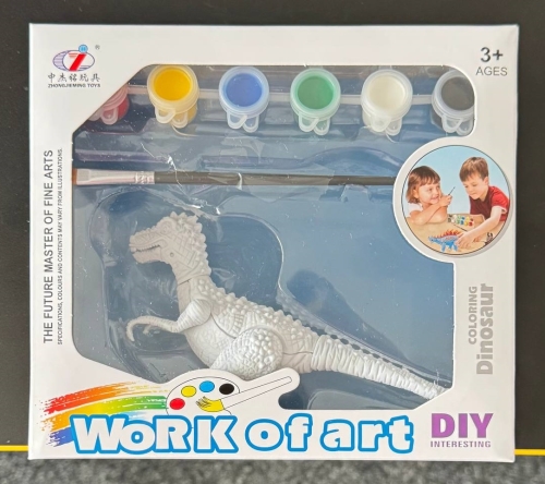 Набор для творчества Тиранозавр Раскрась динозавра набор 4 Dino Toys (56856) / Сделай сам № 2 Kids Republic Набор для творчества Тиранозавр Раскрась динозавра набор 4 Dino Toys (56856) / Сделай сам № 2