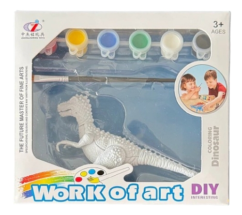 Набор для творчества Тиранозавр Раскрась динозавра набор 4 Dino Toys (56856) / Сделай сам Kids Republic Набор для творчества Тиранозавр Раскрась динозавра набор 4 Dino Toys (56856) / Сделай сам