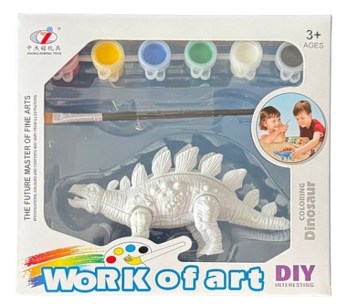 Набор для творчества Стегозавр Раскрась динозавра набор 5 Dino Toys (56863) / Сделай сам Kids Republic Набор для творчества Стегозавр Раскрась динозавра набор 5 Dino Toys (56863) / Сделай сам