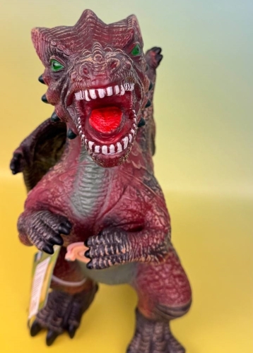 Фігурка Дракон зі звуком коричнево-зелений Dino Toys (57020) / Фігурки № 3 Kids Republic Фігурка Дракон зі звуком коричнево-зелений Dino Toys (57020) / Фігурки № 3