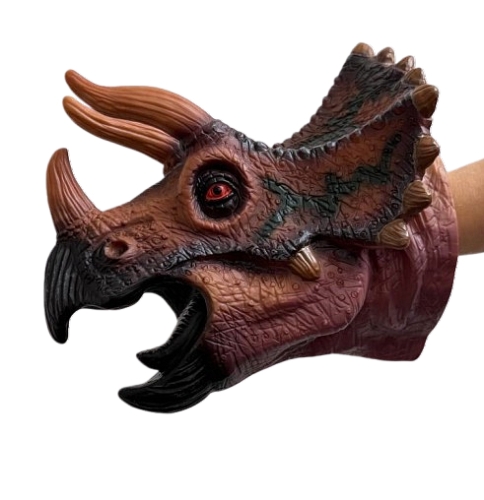 Игрушка на руку Трицератопс Dino Toys (57204) / Игрушки на руку Kids Republic Игрушка на руку Трицератопс Dino Toys (57204) / Игрушки на руку