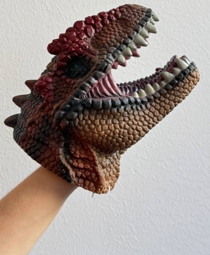 Игрушка на руку Динозавр красно-коричневый Dino Toys (57228) / Игрушки на руку № 2 Kids Republic Игрушка на руку Динозавр красно-коричневый Dino Toys (57228) / Игрушки на руку № 2