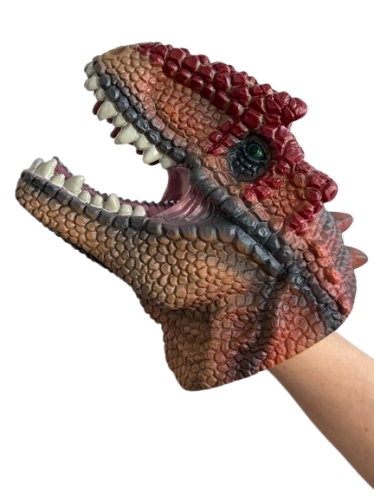 Игрушка на руку Динозавр красно-коричневый Dino Toys (57228) / Игрушки на руку Kids Republic Игрушка на руку Динозавр красно-коричневый Dino Toys (57228) / Игрушки на руку