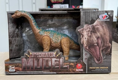Фігурка Брахіозавр, що рухається коричнево-синій 26х10х15см, Dino Toys (57303) / Фігурки № 2 Kids Republic Фігурка Брахіозавр, що рухається коричнево-синій 26х10х15см, Dino Toys (57303) / Фігурки № 2