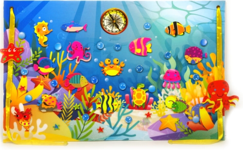 Game mat 40*60 cm in a cardboard box Mysterious Ocean, Book Skyscraper (90020) / Nursery Rugs № 3 Kids Republic Game mat 40*60 cm in a cardboard box Mysterious Ocean, Book Skyscraper (90020) / Nursery Rugs № 3