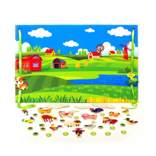 Game mat 40*60 cm in a cardboard box trip to grandma, Book Skyscraper (90037) / Nursery Rugs № 2