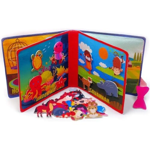 Felt book Who Lives Where?, Book Skyscraper (23437) / Books for Children № 3