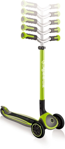 Самокат GLOBBER серии MASTER LIGHTS зеленый, колеса с подсветкой, 50кг, 4+ (404651) / Самокаты № 2