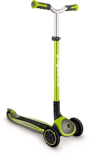 Самокат GLOBBER серии MASTER LIGHTS зеленый, колеса с подсветкой, 50кг, 4+ (404651) / Самокаты