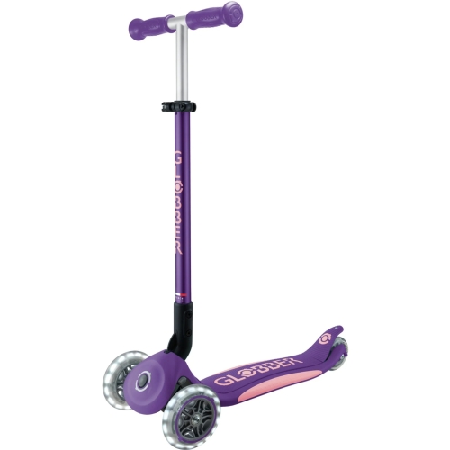 Самокат GLOBBER серии ELITE LIGHTS, фиолетово-розовый, колеса с подсветкой, 50кг, 3+ (409687) / Самокаты № 3