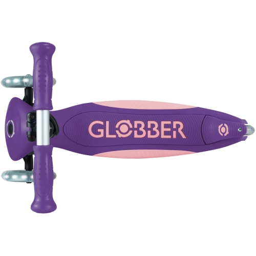 Самокат GLOBBER серии ELITE LIGHTS, фиолетово-розовый, колеса с подсветкой, 50кг, 3+ (409687) / Самокаты № 4